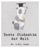 Mr. & Mrs. Panda Tagesdecke Pinguin Beste Studentin der Produktbild-Vorschau 1