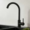 AICA Messingkern Küchenhahn - 38cm Hochbogen Einhandmischer Produktbild-Vorschau 1
