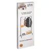 The image shows the packaging for a clothing rack, featuring a graphic of the product itself with clothes on it, along with branding and descriptive text. Náhled obrázku produktu