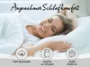 A woman is sleeping comfortably in a bed, with text and icons overlayed. Produktbild-Vorschau