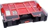 A black and red organizer box with a clear lid, showing multiple compartments. Náhled obrázku produktu