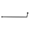 A black metal corner wand clothing rack is shown against a white background. Produktbild-Vorschau