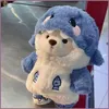 Orsacchiotto di peluche da 30 cm con costume da squalo - Anteprima dell’immagine prodotto 3