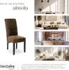 Chaise aspect cuir - marron antique, Lot de 6 Voir les images du produit 7