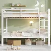 Merax Etagenbett Kinderbett 90x200 cm mit Winkelleiter und Produktbild-Vorschau 1