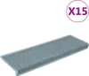 vidaXL Stufenmatten 15 Stk. 65x21x4 cm Seeblau Rechteckiger Produktbild-Vorschau 1