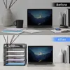 5-Tire Schreibtisch Organizer, Mesh Briefablage mit Griff, Produktbild-Vorschau 7