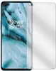 A screen protector is shown placed over a smartphone. Produktbild-Vorschau