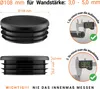 Lamellenstopfen rund 108 mm Schwarz 10 Stück Rohrendstopfen Produktbild-Vorschau 2