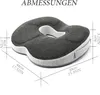 Memory Foam Sitzkissen, Steißbeinkissen, Orthopädisches Produktbild-Vorschau 7