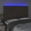 vidaXL LED Kopfteil Taupe 160x7x118/128 cm Stoff -  Kopf- & Produktbild-Vorschau 11
