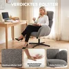 Sedia da scrivania HOMCOM con rivestimento effetto velluto Anteprima dell’immagine prodotto 4
