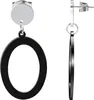 Akzent Ohrstecker mit ovalen Elementen, Edelstahl Produktbild-Vorschau 1