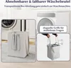 Freistehender Badezimmer-Wäscheschrank mit ausklappbarem Produktbild-Vorschau 5
