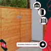 KOTARBAU® Bullone per porta 120 / 12 mm Bullone per porta Anteprima dell’immagine prodotto 8