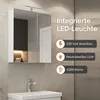 Planetmöbel Spiegelschrank 60cm Weiß, Badezimmerschrank mit Produktbild-Vorschau 8
