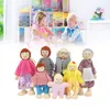 Drewniany domek dla lalek rodzina, urocza symulacja, 7 Podgląd zdjęcia produktu 8