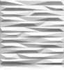 A white 3D wall panel with a geometric, faceted design. Podgląd zdjęcia produktu