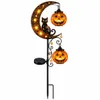 Zonne-energie pompoen tuinverlichting - GLOWPKIN kat Productafbeelding-voorbeeld 1