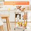 CMYbabee Servierwagen Barwagen Beistellwagen Wagen Mit 3 Produktbild-Vorschau 7