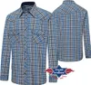 Kariertes Westernhemd Country Y-01 Stars & Stripes Hemd Produktbild-Vorschau 1