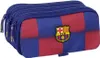 A close-up, studio shot of a FC Barcelona themed pencil case. Podgląd zdjęcia produktu