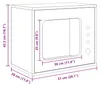 vidaXL Katzenhaus Schwarz 51 x 30 x 42,5 cm Holzwerkstoff Produktbild-Vorschau 8