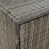 vidaXL Szafka ogrodowa szara 59x40x180 cm z polirattanu Podgląd zdjęcia produktu 15