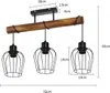 ZMH Deckenleuchte 3 flammige Holz Deckenlampe Produktbild-Vorschau 3