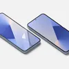 Two smartphones are displayed diagonally on a white and light gray background. Produktbild-Vorschau