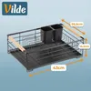 Vilde afdruiprek voor servies, zwart. Afdruiprek voor Productafbeelding-voorbeeld 2