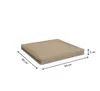 A beige cushion with dimensions indicated by measurement lines and text. Produktbild-Vorschau
