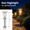 Grafner Edelstahl Wegeleuchte mit E27 Fassung, Höhe: 50 cm, Produktbild-Vorschau 5