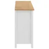 vidaXL Sideboard Hill Blanc 130x40x80 cm Pin massif Voir les images du produit 7