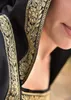 Mittelalterkleid Eleanor mit Kapuze, schwarz : L Größe: L Produktbild-Vorschau 6