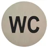DOMINO WC Schild Selbstklebend 6,5 cm | Toilettenschilder Produktbild-Vorschau 1