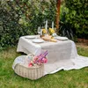 Creative Home Cestino in Vimini con Manico Bianco | Cesto Anteprima dell’immagine prodotto 7