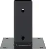 vidaXL Support de poteau carré 4 pcs. 71x71 mm Acier revêtu Voir les images du produit 6