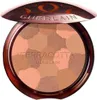 A close-up, top-down view of an open Guerlain Terracotta Light bronzer compact. Voir les images du produit