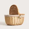 HOMLA ELVORA Piknikový koš s béžovou vložkou 39 x 26 cm Náhled obrázku produktu 2