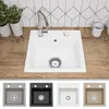 Faizee Home | Compact Granitspüle Weiß 41 x 44 cm – Produktbild-Vorschau 1