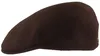Kangol Flat Cap Schiebermütze 504 aus reiner Wolle in braun Anteprima dell’immagine prodotto