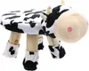A cow-themed stool for children.