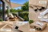 Heimtexland Sonnensegel Garten Terrasse Sonnenschutz Segel Produktbild-Vorschau 3