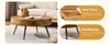 Table basse ronde de 70 cm, aspect bois, MDF, pieds en Voir les images du produit 7
