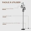 HOMCOM Lampadaire style industriel 40 W max. 3 abat-jours Voir les images du produit 6