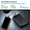 Extralink 10000 mAh Nero Powerbank, 2× USB, Compatto, 5 V Anteprima dell’immagine prodotto 4