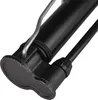 A close-up view of the base and lower part of a black bicycle pump. Podgląd zdjęcia produktu