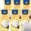 A product shot of six bags of Krüger Family White Cappuccino. Produktbild-Vorschau