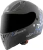 Bogotto H128 Fiori Helm, schwarz/blau, M Produktbild-Vorschau 1